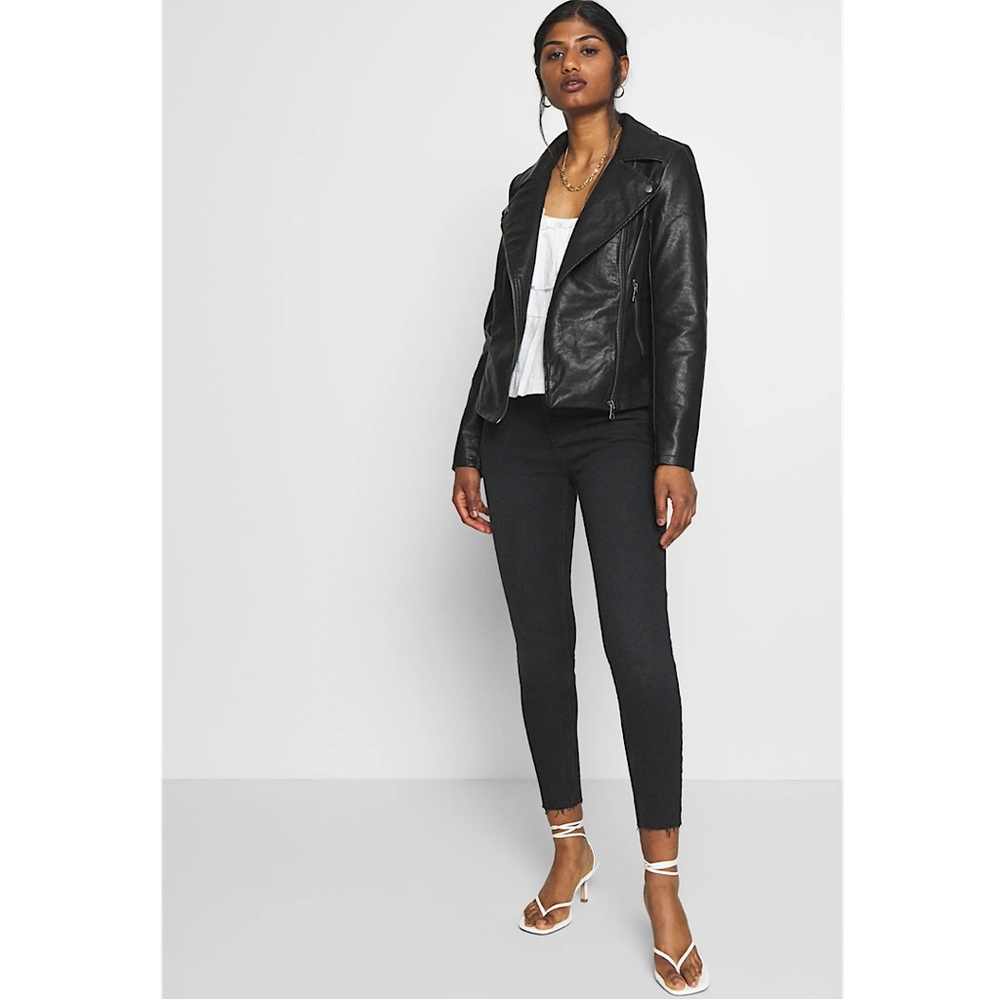 Only Petite Biker Faux Leather Jacket, NWT, 2P